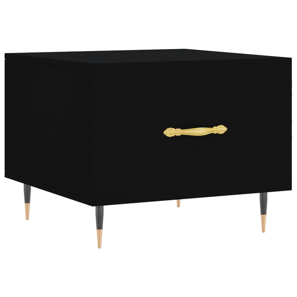 Coffee Tables 2 pcs Black 50x50x40 cm Engineered Wood