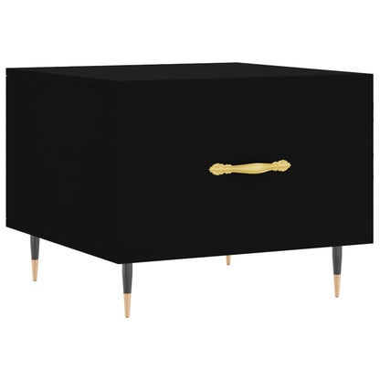 Coffee Tables 2 pcs Black 50x50x40 cm Engineered Wood