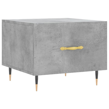 Coffee Table Concrete Grey 50x50x40 cm Engineered Wood