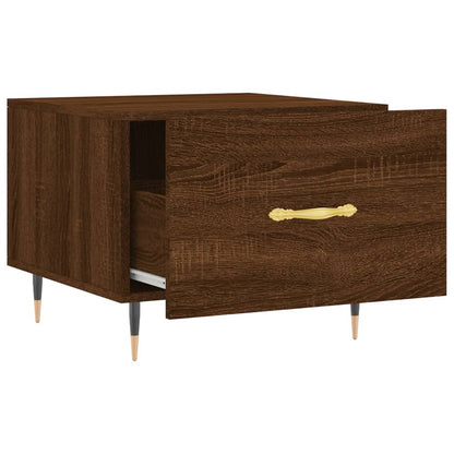 Coffee Tables 2 pcs Brown Oak 50x50x40 cm Engineered Wood