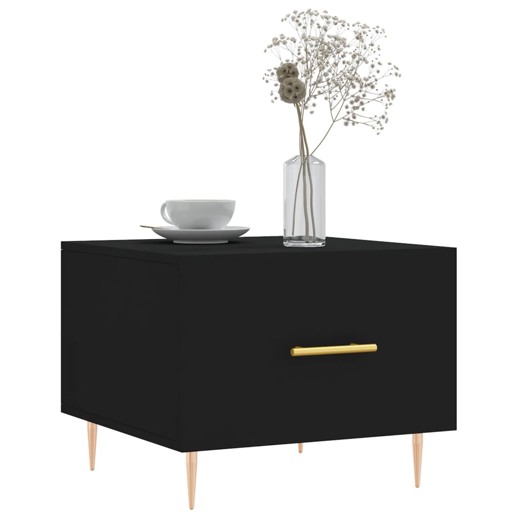 Coffee Tables 2 pcs Black 50x50x40 cm Engineered Wood