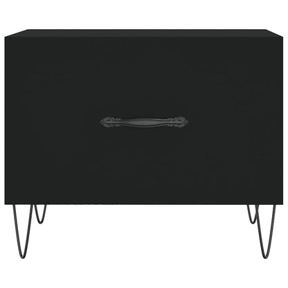 Coffee Tables 2 pcs Black 50x50x40 cm Engineered Wood