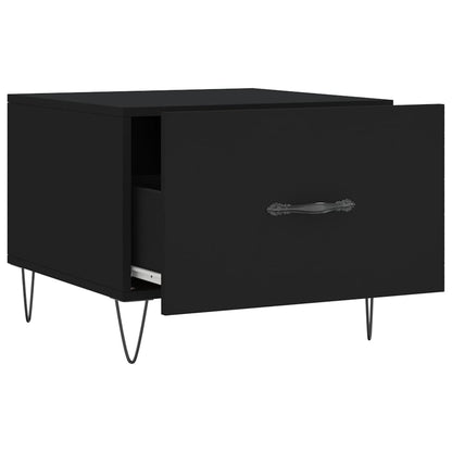 Coffee Tables 2 pcs Black 50x50x40 cm Engineered Wood