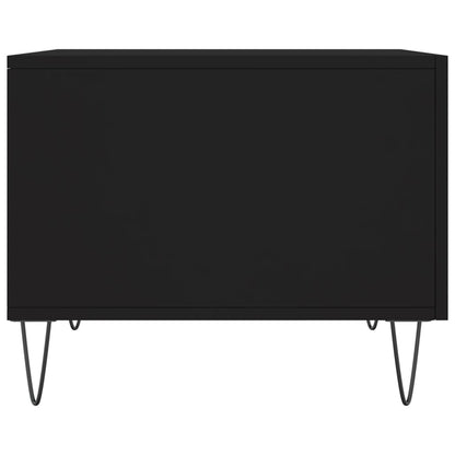 Coffee Tables 2 pcs Black 50x50x40 cm Engineered Wood