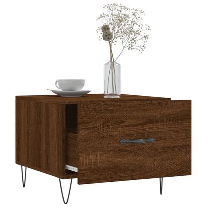Coffee Tables 2 pcs Brown Oak 50x50x40 cm Engineered Wood