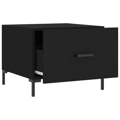 Coffee Tables 2 pcs Black 50x50x40 cm Engineered Wood