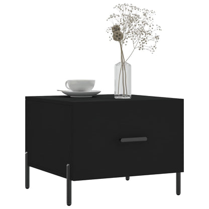 Coffee Tables 2 pcs Black 50x50x40 cm Engineered Wood