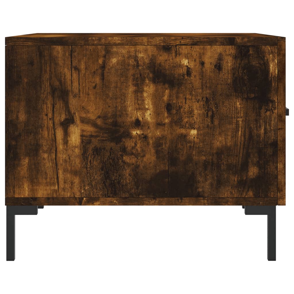 Coffee Tables 2 pcs Smoked Oak 50x50x40 cm Engineered Wood