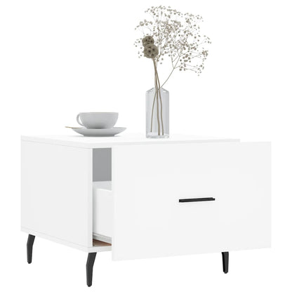 Coffee Tables 2 pcs White 50x50x40 cm Engineered Wood