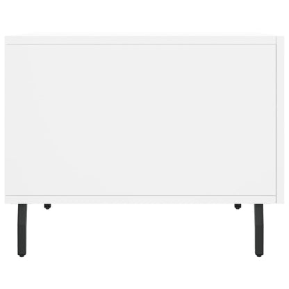Coffee Tables 2 pcs White 50x50x40 cm Engineered Wood