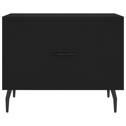 Coffee Tables 2 pcs Black 50x50x40 cm Engineered Wood
