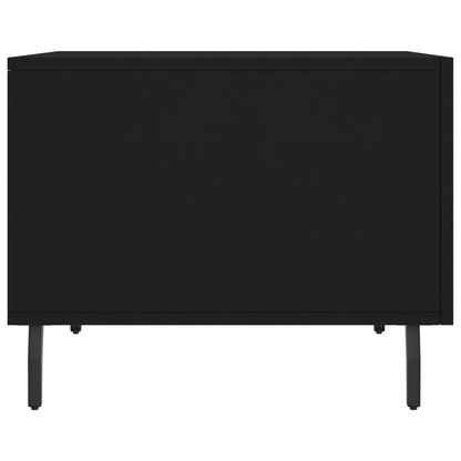 Coffee Tables 2 pcs Black 50x50x40 cm Engineered Wood