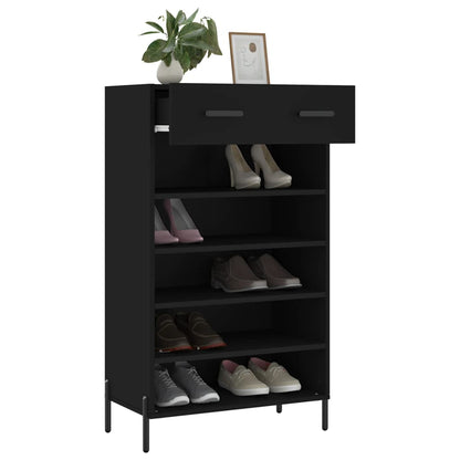 Shoe Cabinet | Black | Engineered wood, iron, zinc alloy | Medium