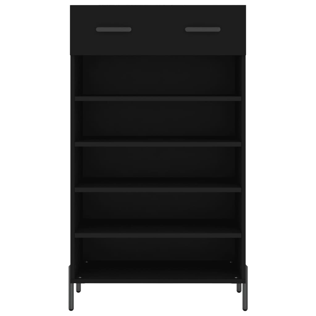 Shoe Cabinet | Black | Engineered wood, iron, zinc alloy | Medium