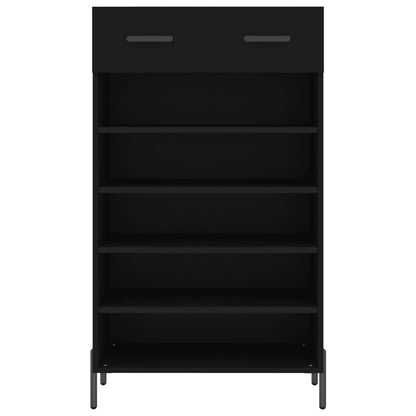 Shoe Cabinet | Black | Engineered wood, iron, zinc alloy | Medium