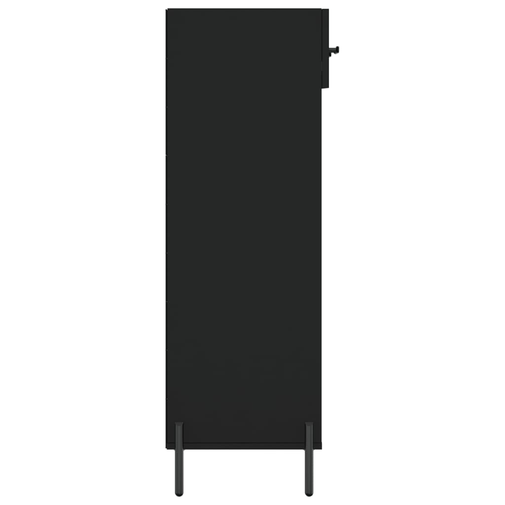 Shoe Cabinet | Black | Engineered wood, iron, zinc alloy | Medium