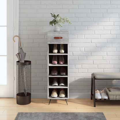 Shoe Cabinet Grey Sonoma 30x35x105 cm Engineered Wood