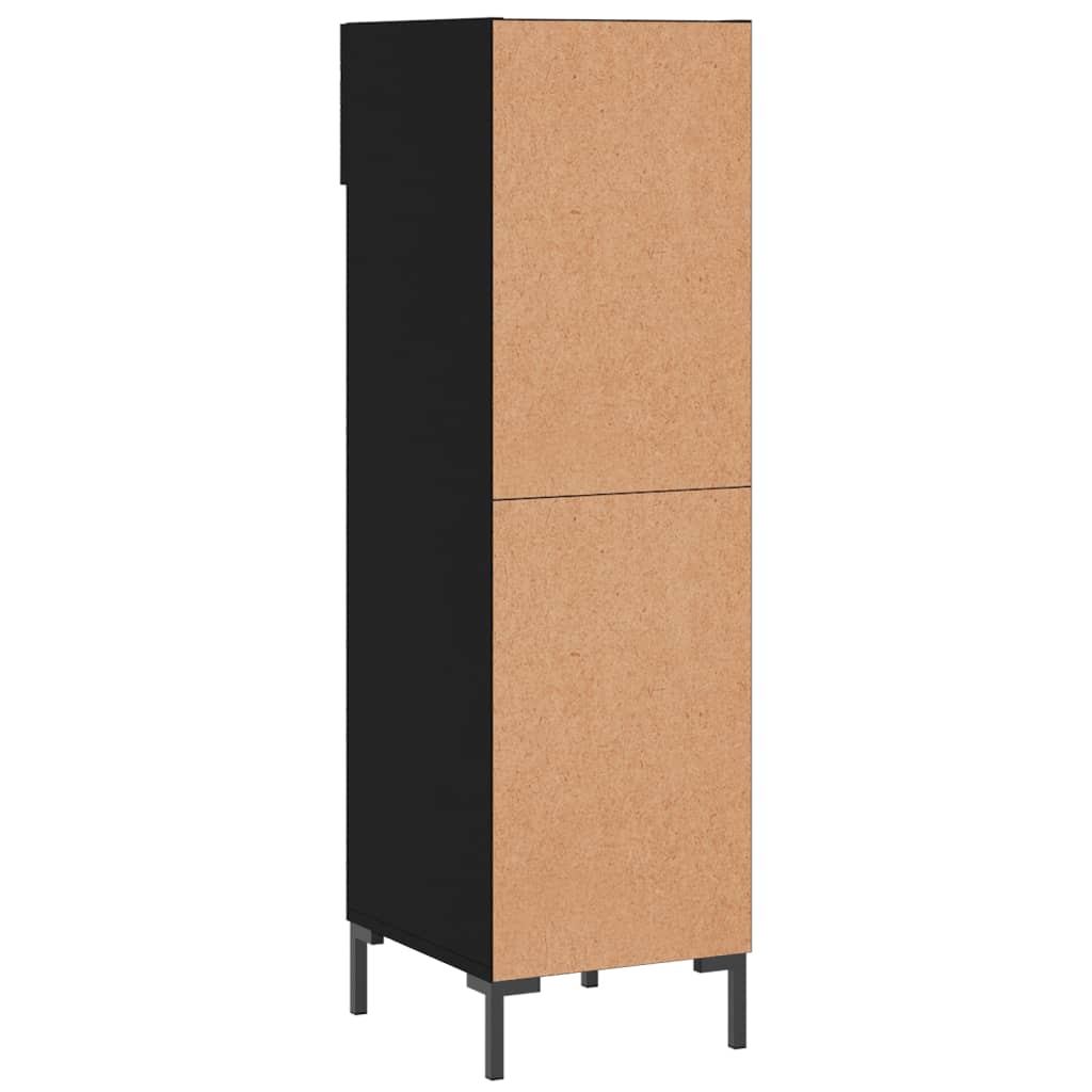 Shoe Cabinet | Black | Engineered wood | 30 cm x 35 cm x 105 cm