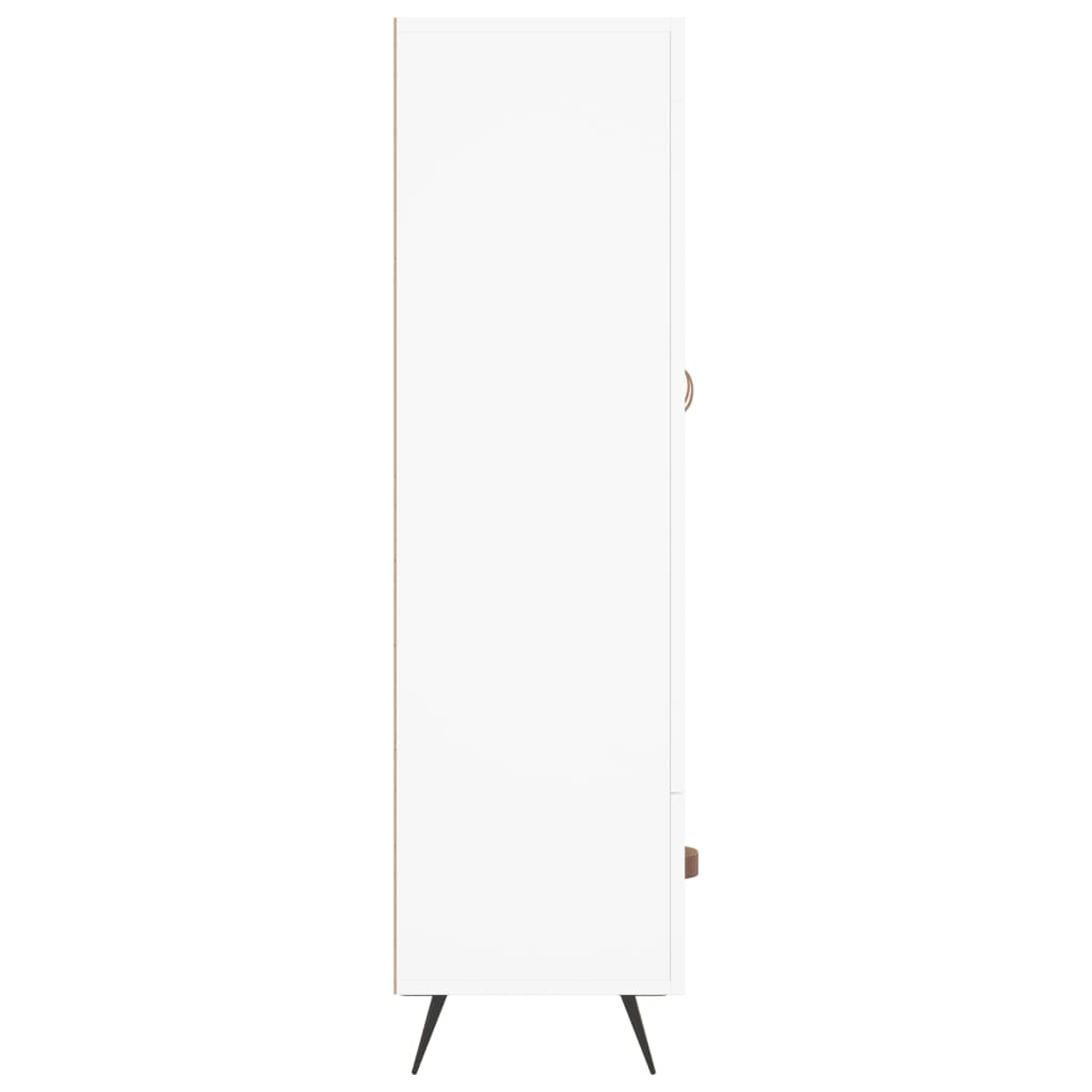 Highboard White 69.5x31x115 cm Engineered Wood