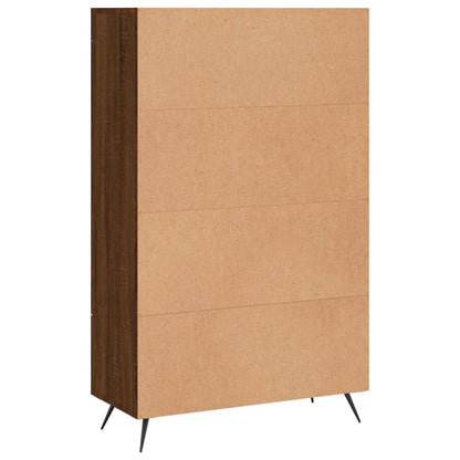 Highboard Brown Oak 69.5x31x115 cm Engineered Wood