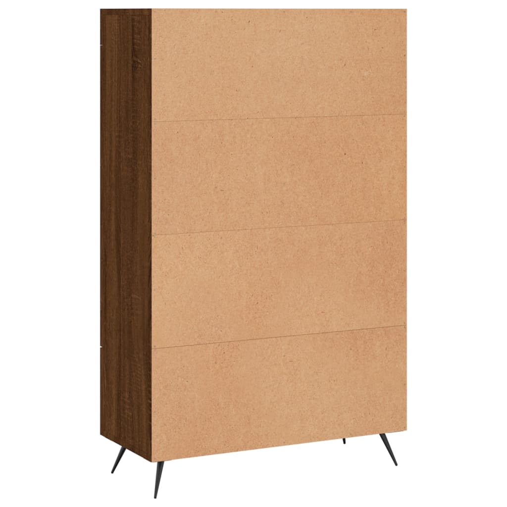 Highboard Brown Oak 69.5x31x115 cm Engineered Wood