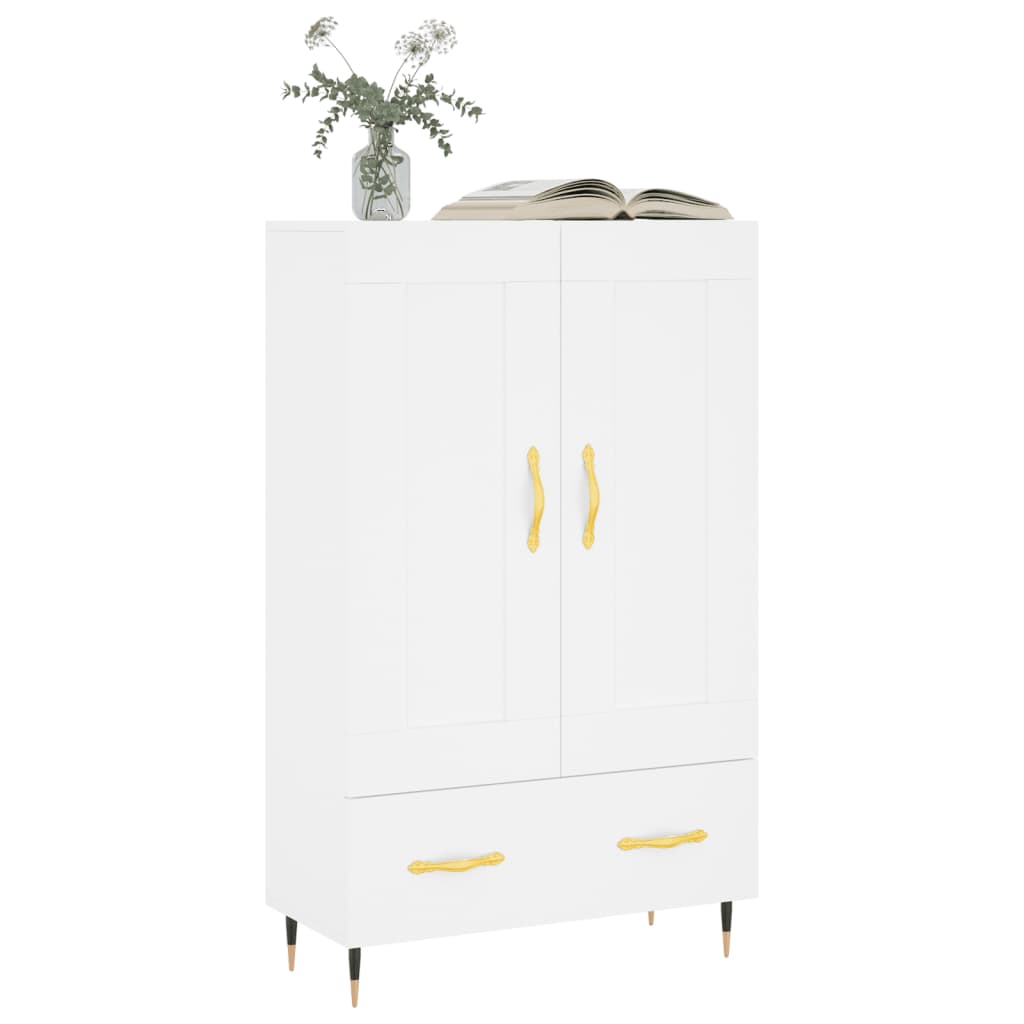 Highboard White 69,5x31x115 cm Engineered Wood