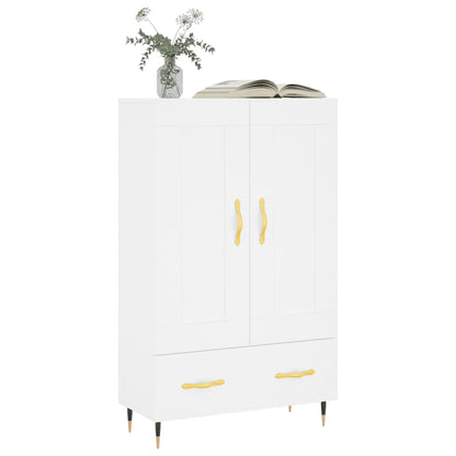 Highboard White 69,5x31x115 cm Engineered Wood