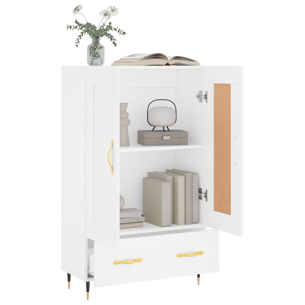Highboard White 69,5x31x115 cm Engineered Wood