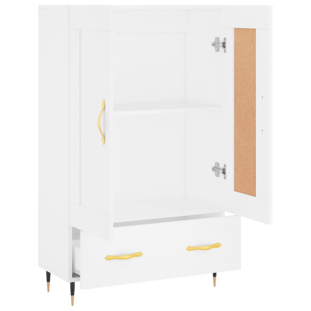 Highboard White 69,5x31x115 cm Engineered Wood