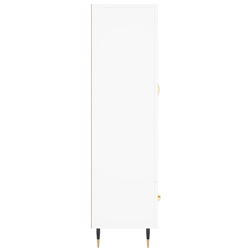 Highboard White 69,5x31x115 cm Engineered Wood