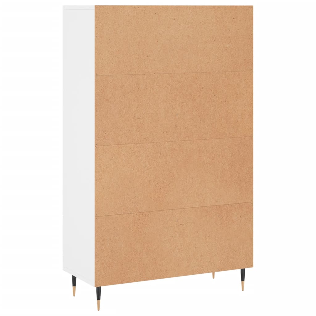 Highboard White 69,5x31x115 cm Engineered Wood