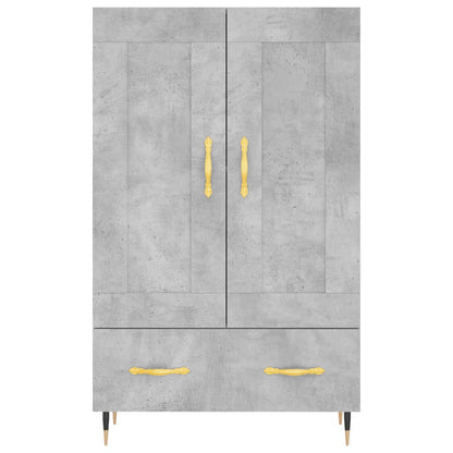 Highboard Concrete Grey 69.5x31x115 cm Engineered Wood