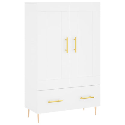 Highboard White 69.5x31x115 cm Engineered Wood