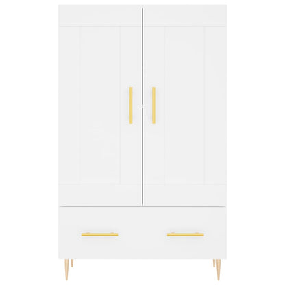 Highboard White 69.5x31x115 cm Engineered Wood