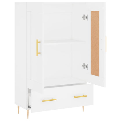 Highboard White 69.5x31x115 cm Engineered Wood