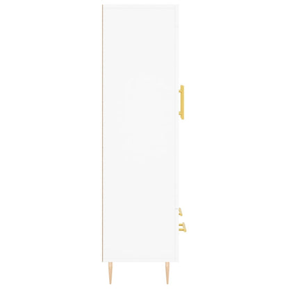 Highboard White 69.5x31x115 cm Engineered Wood
