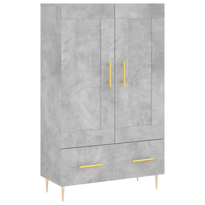 Highboard Concrete Grey 69,5x31x115 cm Engineered Wood