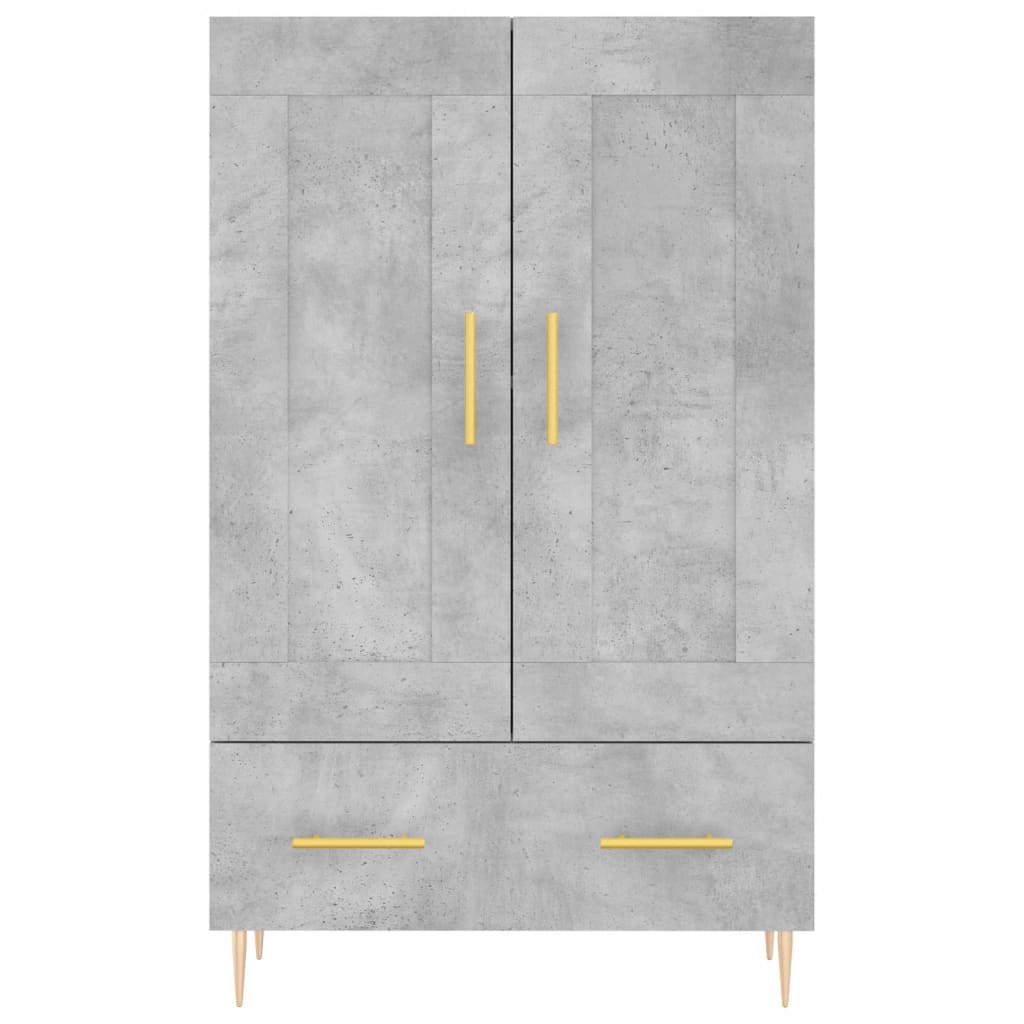 Highboard Concrete Grey 69,5x31x115 cm Engineered Wood