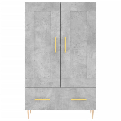 Highboard Concrete Grey 69,5x31x115 cm Engineered Wood