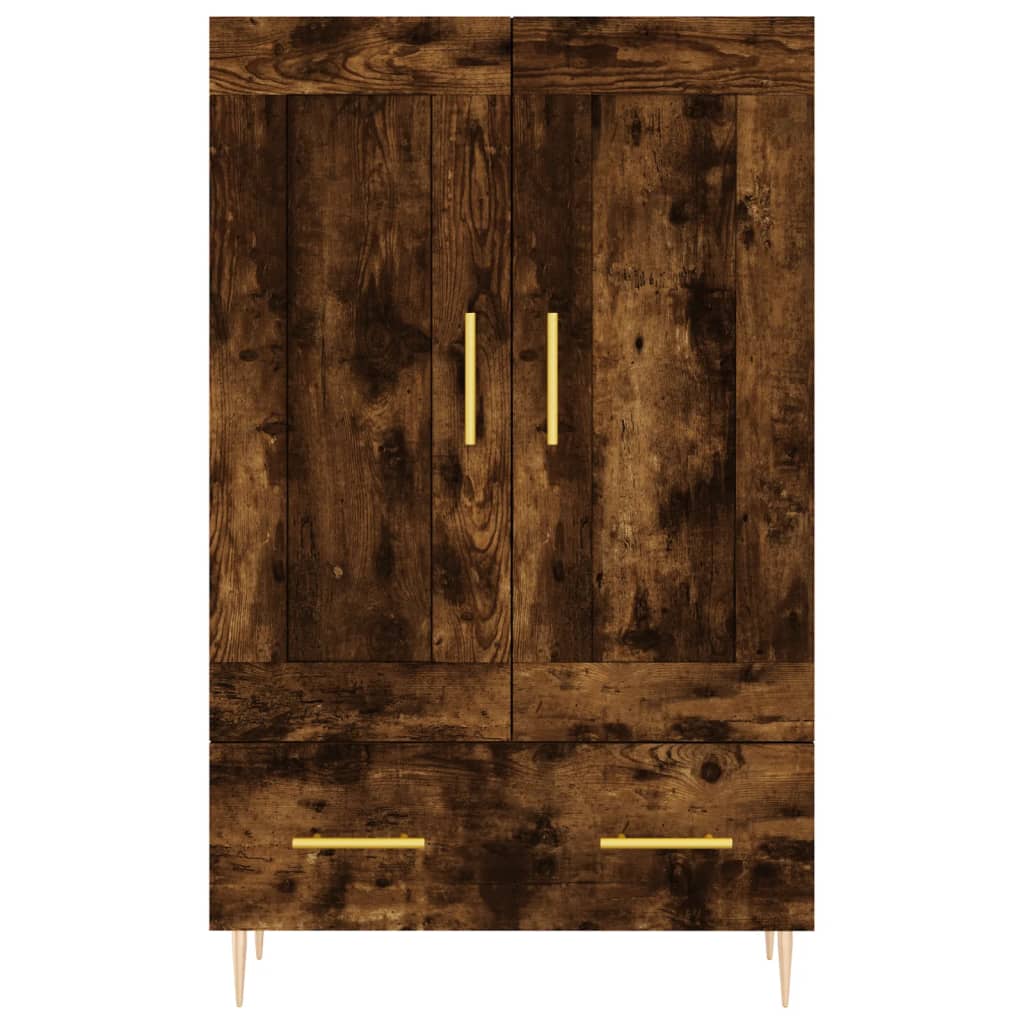 Highboard Smoked Oak 69.5x31x115 cm Engineered Wood