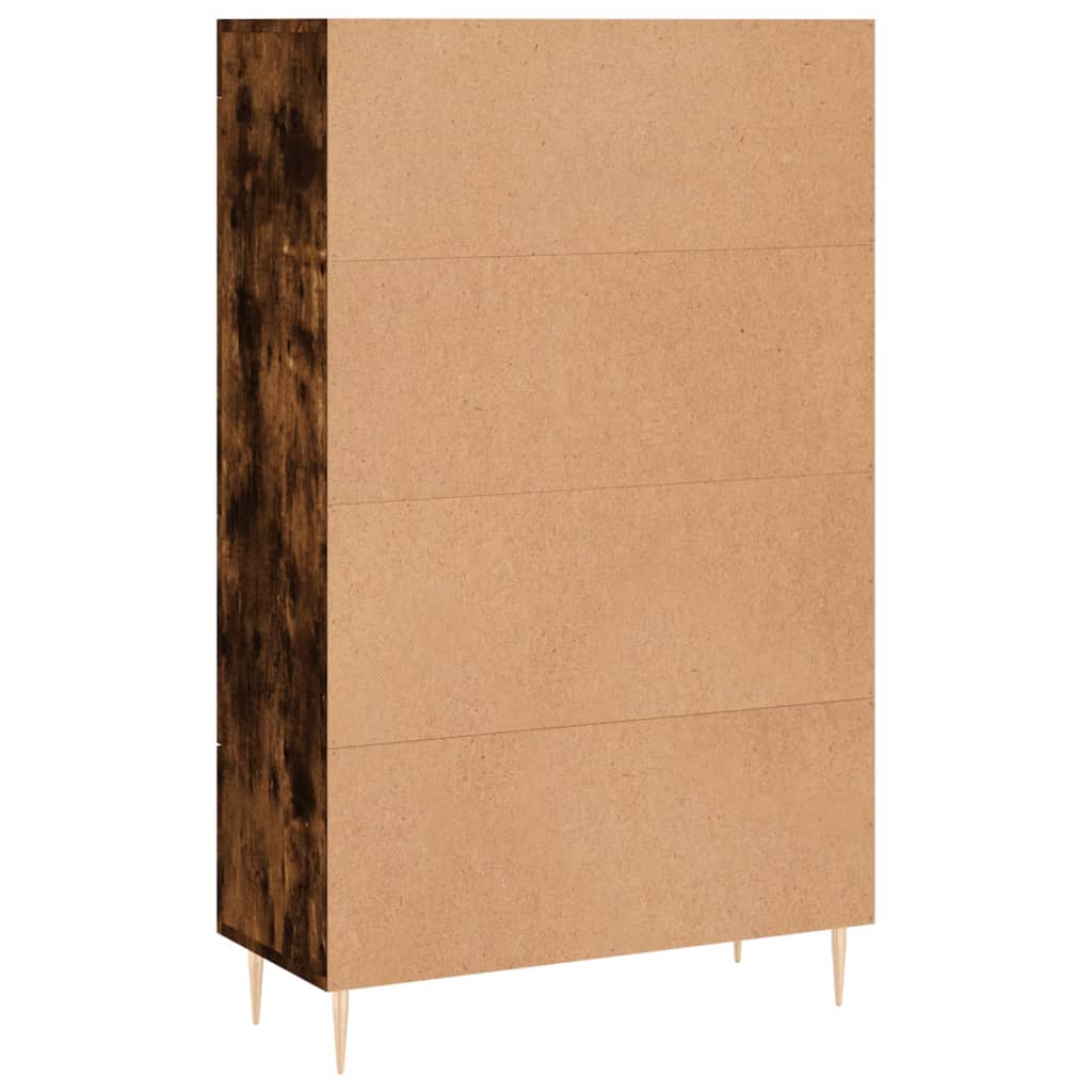 Highboard Smoked Oak 69.5x31x115 cm Engineered Wood