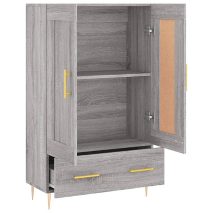 Highboard Grey Sonoma 69,5x31x115 cm Engineered Wood
