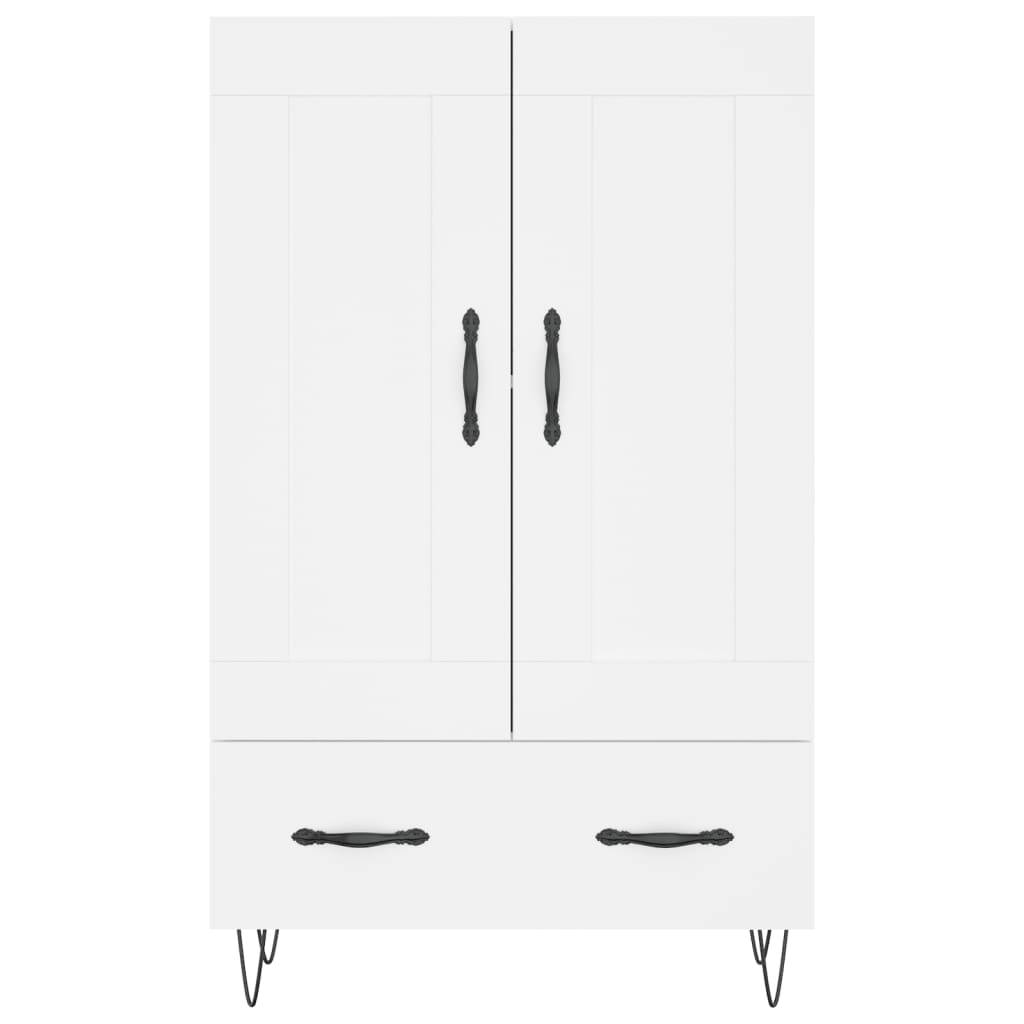 Highboard White 69,5x31x115 cm Engineered Wood