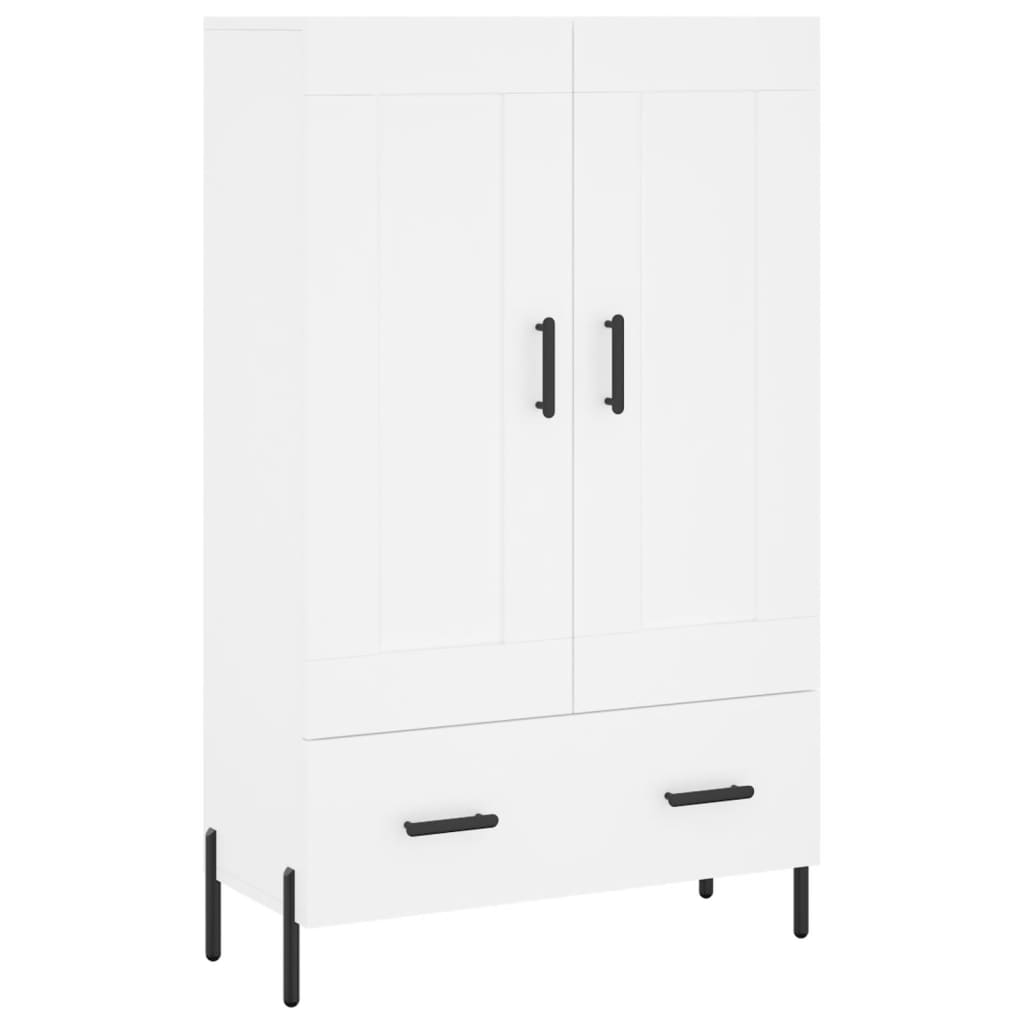 Highboard White 69.5x31x115 cm Engineered Wood