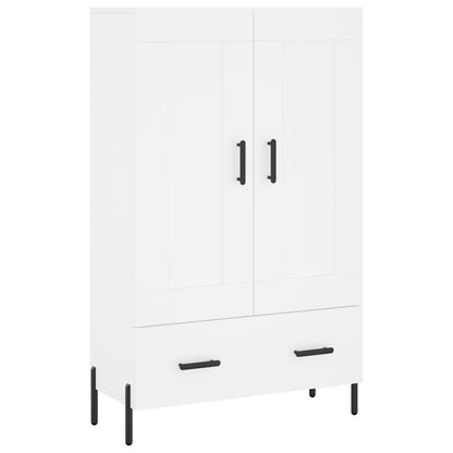 Highboard White 69.5x31x115 cm Engineered Wood