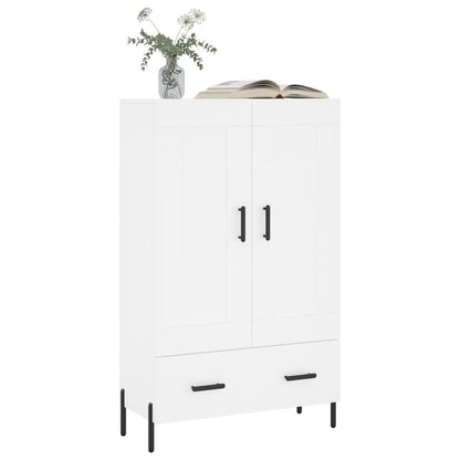 Highboard White 69.5x31x115 cm Engineered Wood