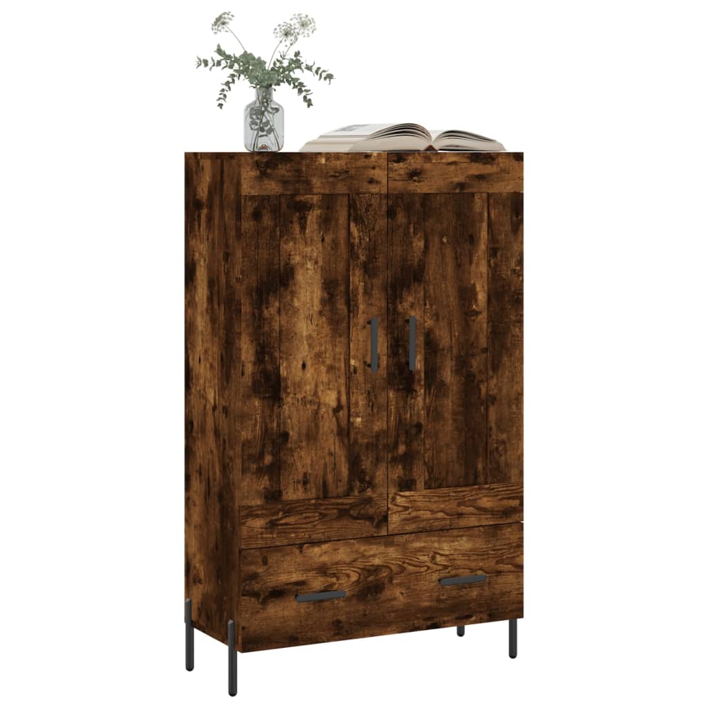Highboard Smoked Oak 69,5x31x115 cm Engineered Wood