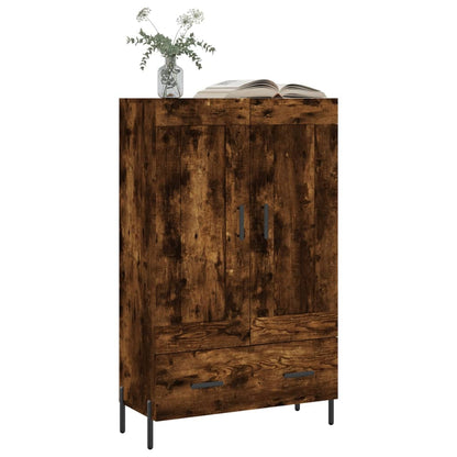 Highboard Smoked Oak 69,5x31x115 cm Engineered Wood