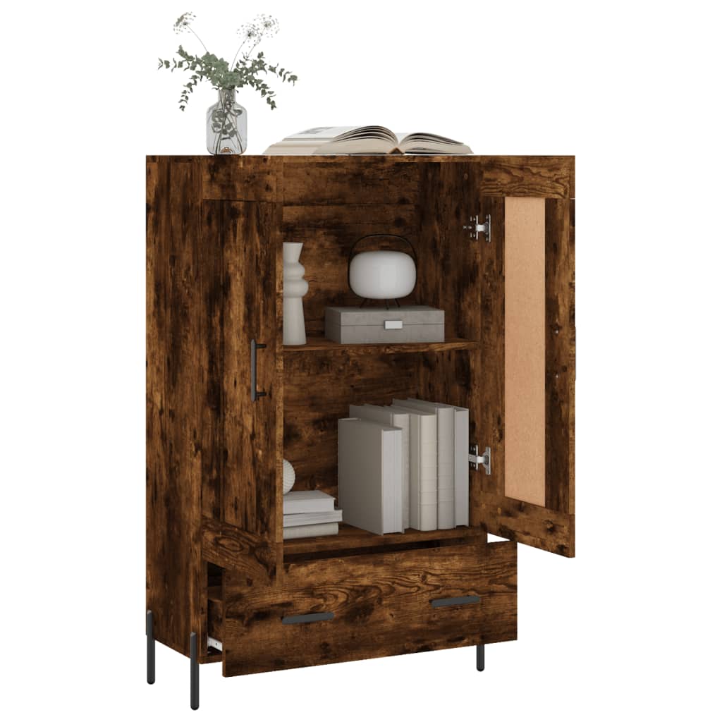 Highboard Smoked Oak 69,5x31x115 cm Engineered Wood