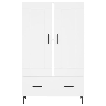 Highboard White 69.5x31x115 cm Engineered Wood